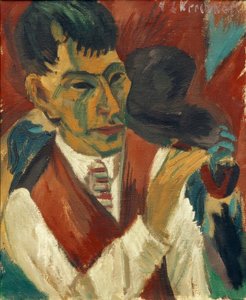 Otto Mueller con pipa da Ernst Ludwig Kirchner
