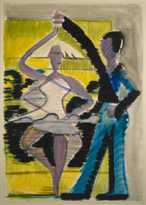 Ballerina in pirouette da Ernst Ludwig Kirchner