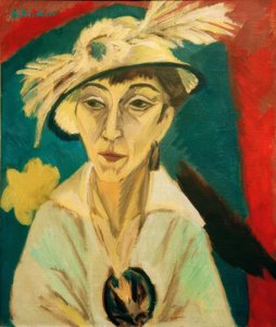 Ritratto di Erna Schilling (Donna malata, Signora con cappello) da Ernst Ludwig Kirchner