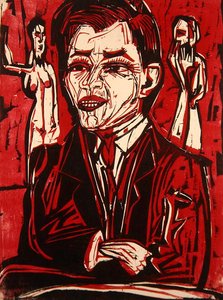 Ritratto del Dr. Grohmann da Ernst Ludwig Kirchner