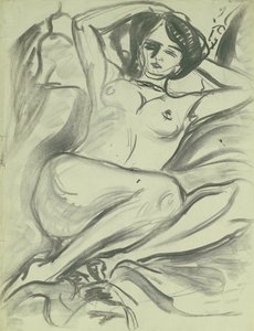 Nudo reclinato (Isabella), 1906 da Ernst Ludwig Kirchner