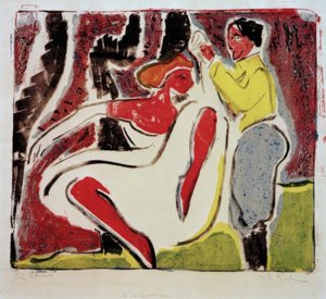 Coppia di ballerini russi da Ernst Ludwig Kirchner