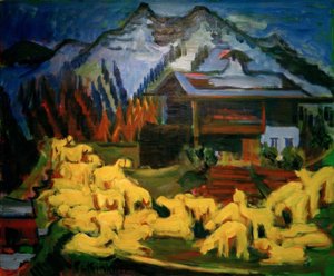 Gregge di pecore da Ernst Ludwig Kirchner