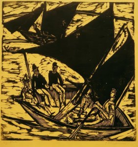Barche a vela a Fehmarn da Ernst Ludwig Kirchner