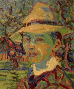 Autoritratto con pipa da Ernst Ludwig Kirchner