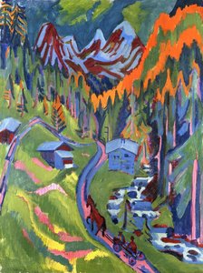 Sentiero di Sertig in estate da Ernst Ludwig Kirchner