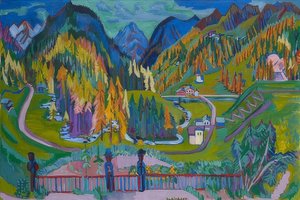 Valle di Sertig in autunno da Ernst Ludwig Kirchner