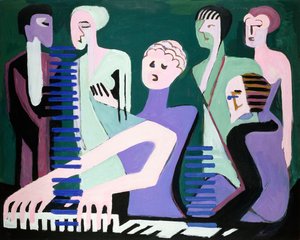 Cantante al pianoforte da Ernst Ludwig Kirchner