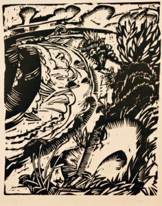 Costa ripida con baia rotonda da Ernst Ludwig Kirchner