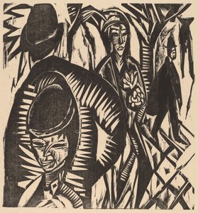Scena di Strada Dopo la Pioggia da Ernst Ludwig Kirchner