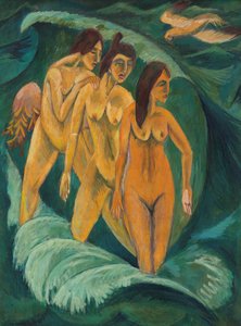 Tre bagnanti, 1913