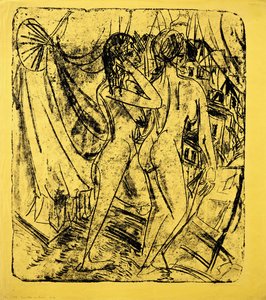 Due nudi alla finestra, 1915 da Ernst Ludwig Kirchner
