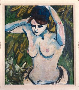 Donna con le braccia alzate, 1910 da Ernst Ludwig Kirchner