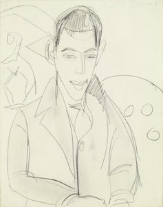 Giovane poeta (Simon Guttmann), 1911 da Ernst Ludwig Kirchner