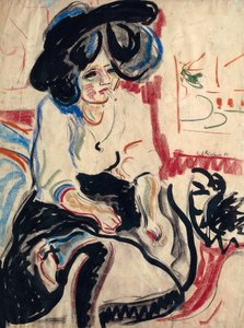 Giovane donna con sigaretta da Ernst Ludwig Kirchner