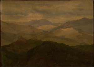 Paesaggio montano presso Civitella