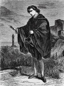 Illustrazione per Il testamento, novella di Ernst Theodor Amadeus Hoffmann, incisione da Ernst Theodor Amadeus Hoffmann