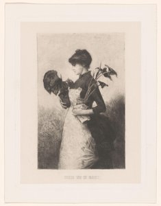 Donna con due piante da Ernst Witkamp