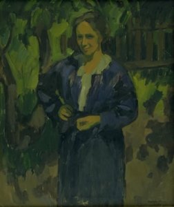 Una signora in un giardino. Anna Thorup da Ernst Zeuthen