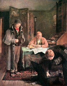 Il contratto di locazione rifiutato (litografia a colori)