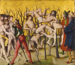 Martirio dei 10.000 Cavalieri da Erster Zürcher Nelkenmeister