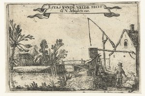 Fattoria presso un canale (Piccoli paesaggi) da Esaias van de Velde