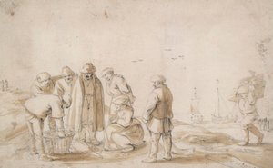 Pescivendoli sulla spiaggia
