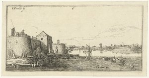 Forte con opere di difesa di Tholen sulla Schelda (Paesaggi) da Esaias van de Velde