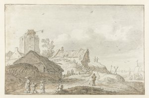 Villaggio costiero da Esaias van de Velde