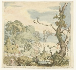 Paesaggio con alberi da Esaias van de Velde