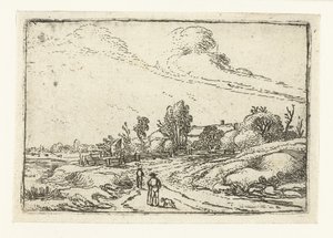 Sentiero lungo una fattoria da Esaias van de Velde