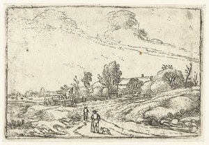 Sentiero lungo una fattoria da Esaias van de Velde