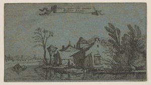 Fattoria a destra del fiume da Esaias van den Velde I