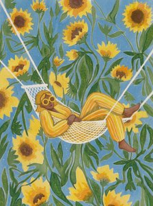 Rilassarsi tra i girasoli