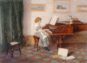 Al pianoforte, 1876 da Esther H. Jones