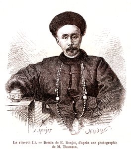 Li Hongzang, Viceré di Zhili, alla corte imperiale della Cina. 1873