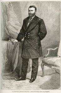 Ritratto di Ulysses Grant (1822-1885), generale americano, leader delle truppe dell