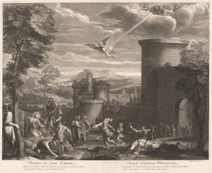 Martirio di San Sebastiano da Etienne Baudet, after Annibale Carracci