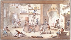 Saccheggio di una fattoria durante il periodo della Rivoluzione Francese