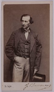 Ritratto di Jules Chaumont (-1866), (attore) da Etienne Carjat