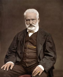 Ritratto di Victor Hugo (1802-1885), scrittore e poeta francese, colorazione su una fotografia di Etienne Carjat (1828-1906)