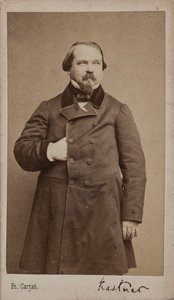 Ritratto del compositore Jean-Georges Kastner 1810-1867, 1867 da Etienne Carjat