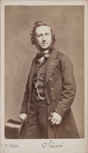 Ritratto del violinista e compositore Camillo Sivori da Etienne Carjat