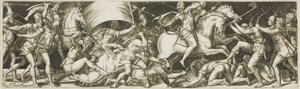 Battaglia di cavalieri e fanti da Etienne Delaune
