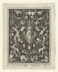 Bellona (Decorazioni piatte con figure divine in una cornice di grottesche) da Etienne Delaune