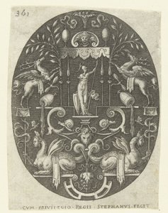 Bellona sotto un baldacchino da Etienne Delaune