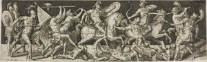 Cavalleria e soldati di fanteria da Etienne Delaune