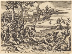 Diana piange la morte di Orione
