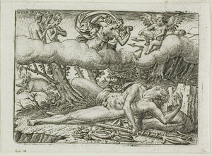 La morte di Adone da Etienne Delaune