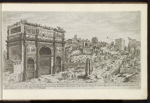 Arco di Costantino a Roma da Etienne Duperac